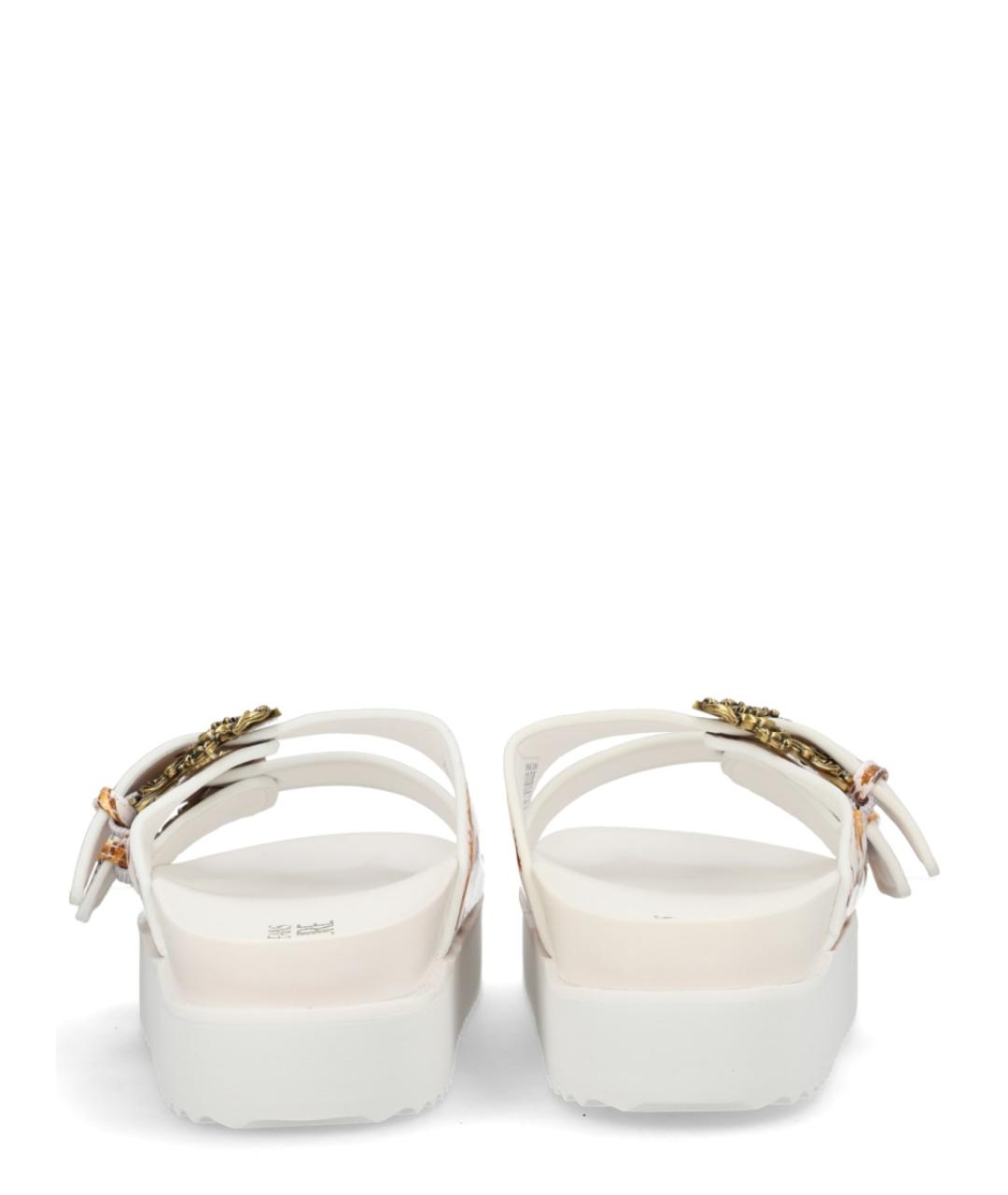 VERSACE JEANS COUTURE Белые резиновые шлепанцы, фото 4