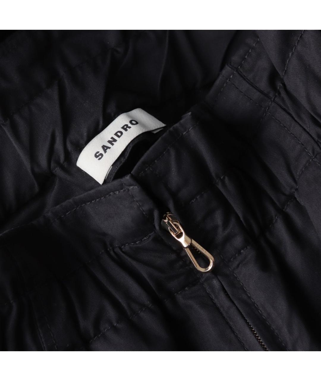 SANDRO Черные хлопковые кюлоты, фото 4