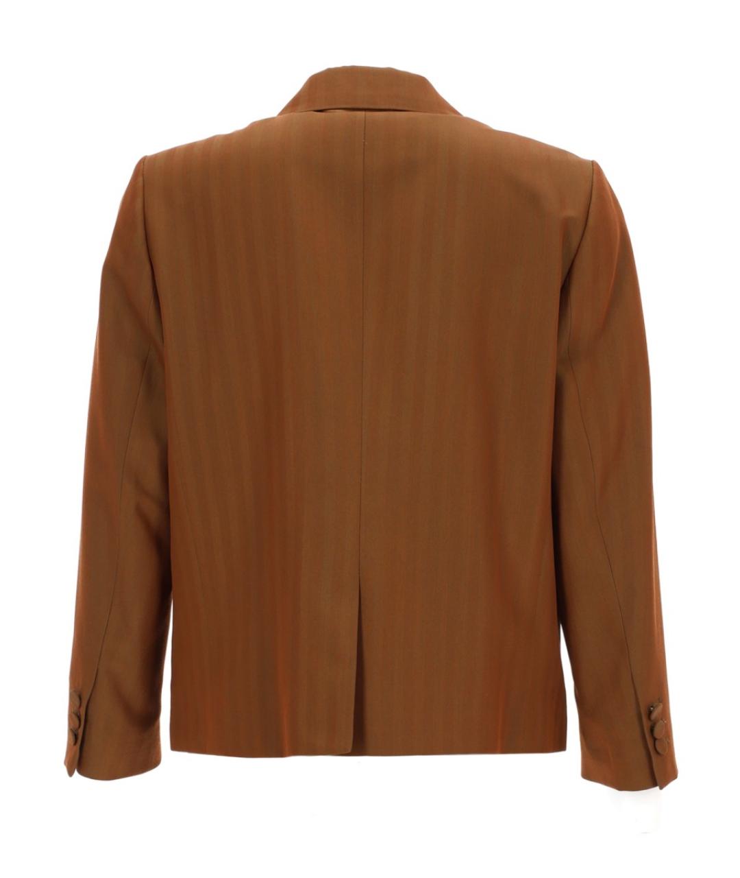 DRIES VAN NOTEN Коричневый шерстяной жакет/пиджак, фото 2