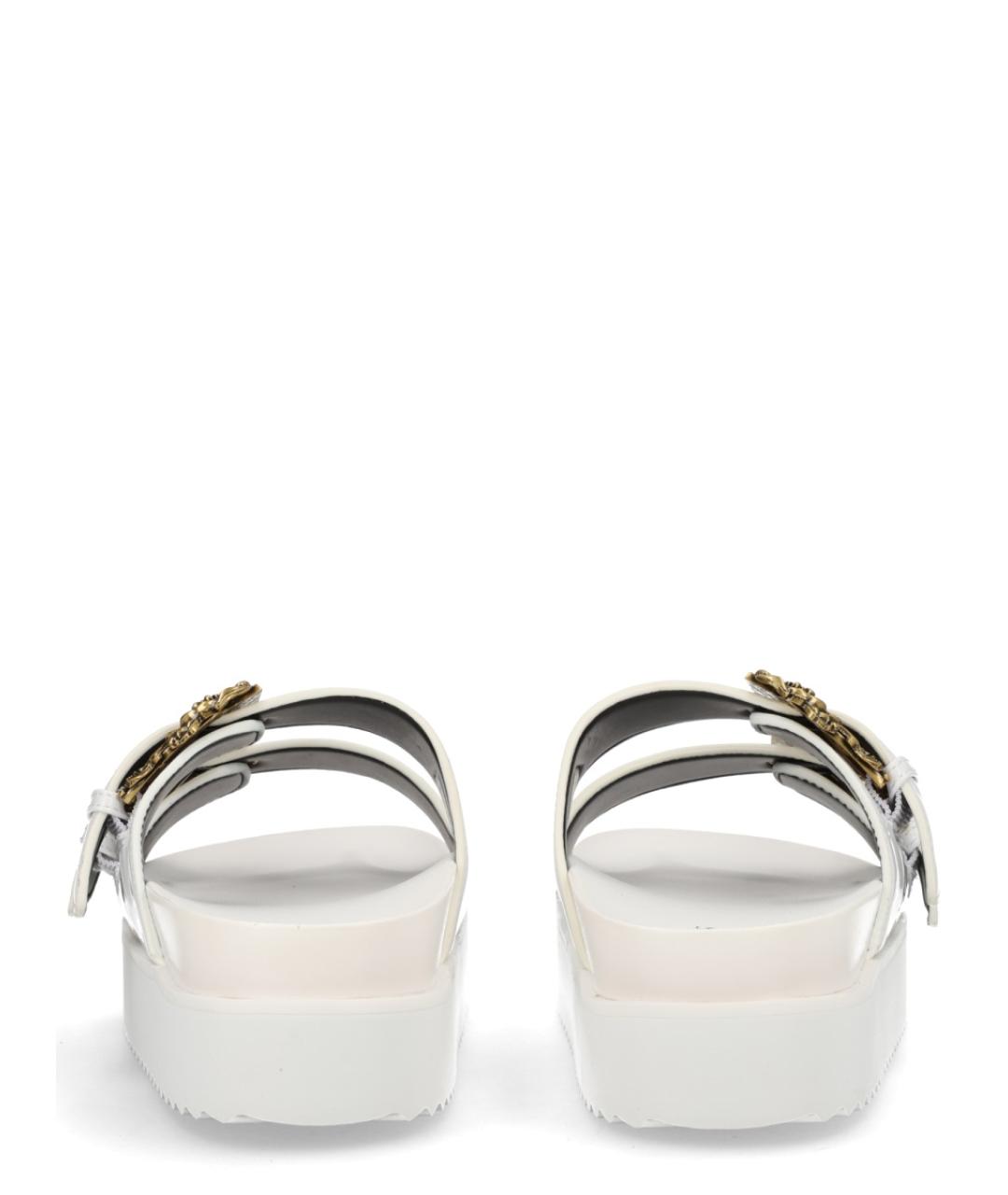 VERSACE JEANS COUTURE Белые резиновые шлепанцы, фото 4