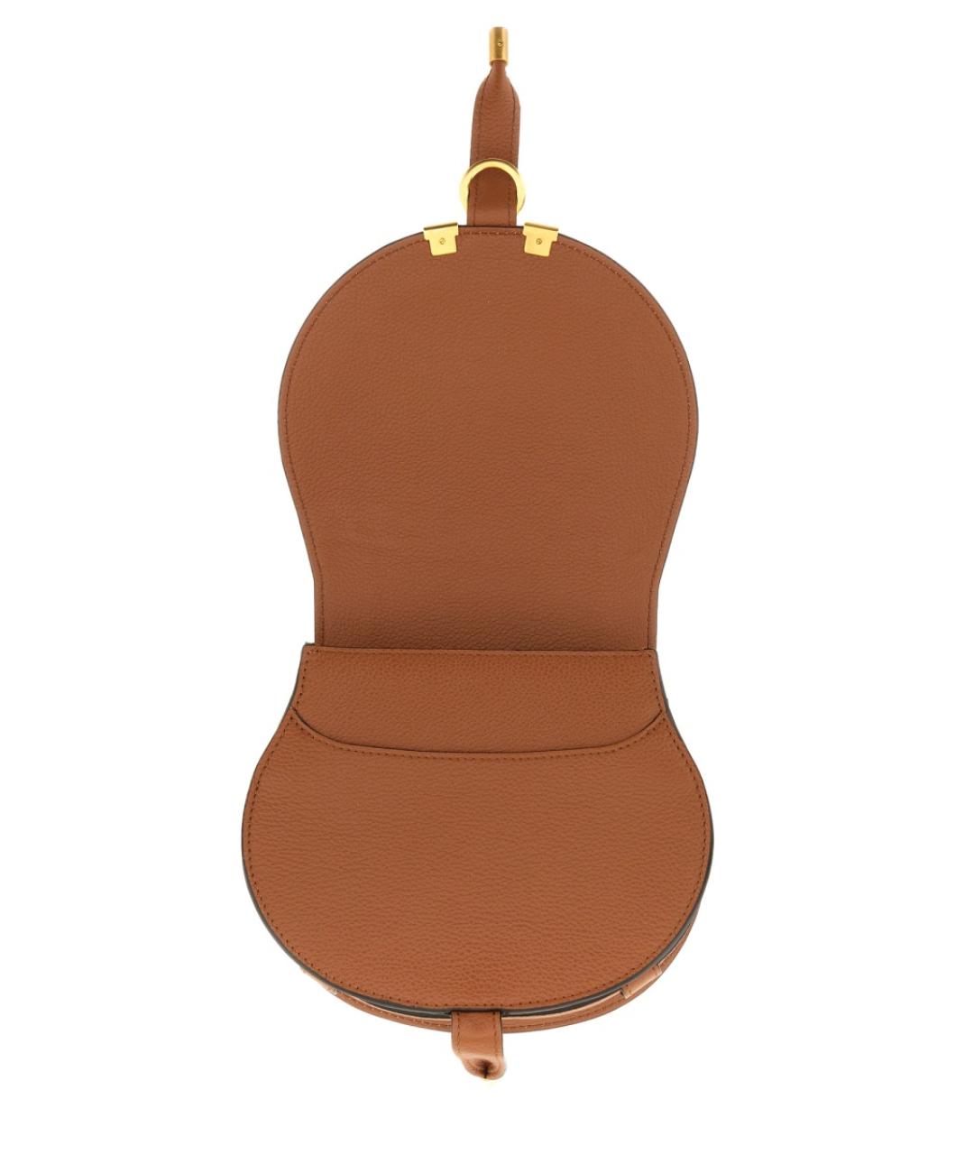CHLOE Коричневая кожаная сумка через плечо, фото 3
