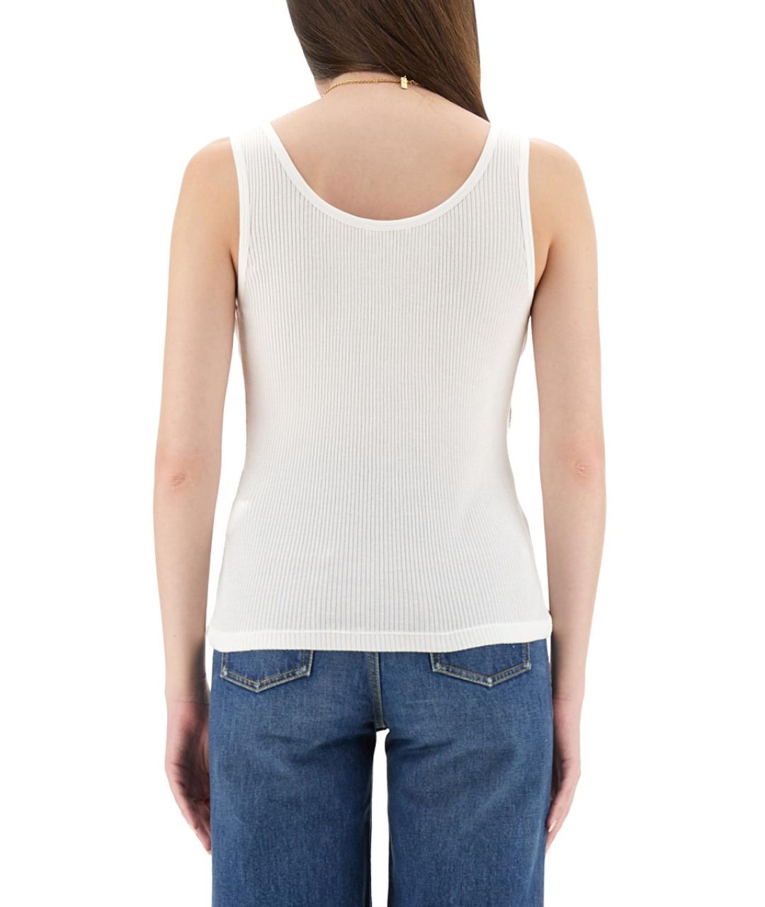 CHLOE Белая хлопковая майка, фото 4