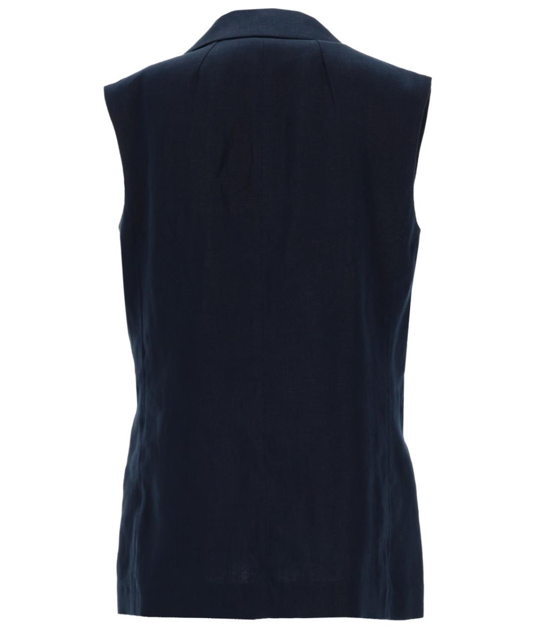 'S MAX MARA Синий льняной жилет, фото 2