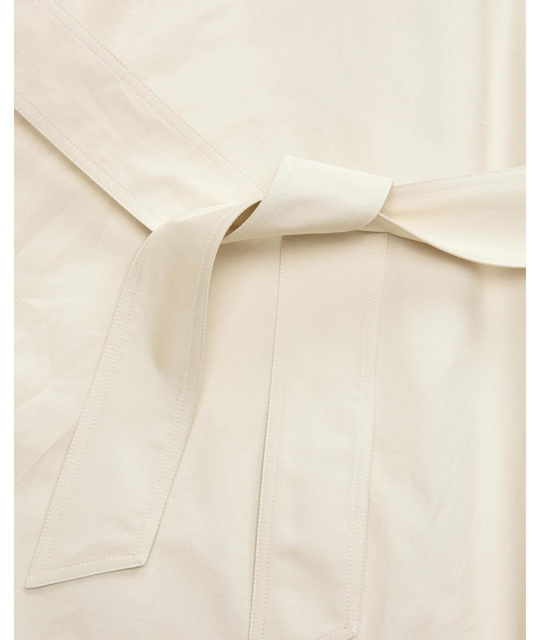 MAX MARA Бежевое хлопковое повседневное платье, фото 4