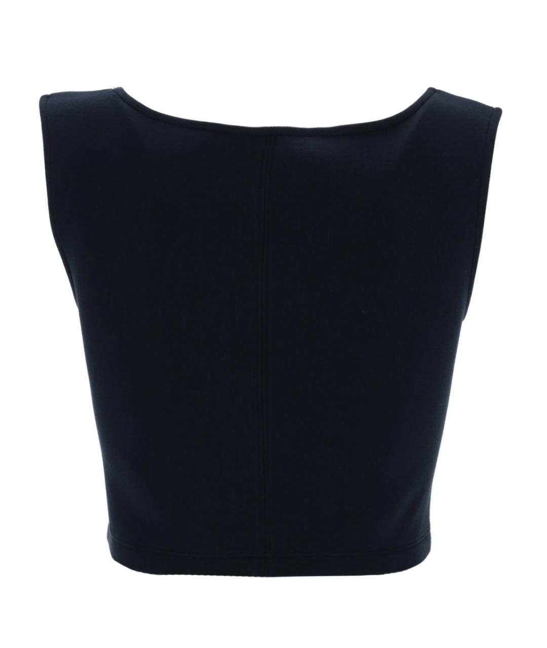 'S MAX MARA Синяя хлопковая майка, фото 2