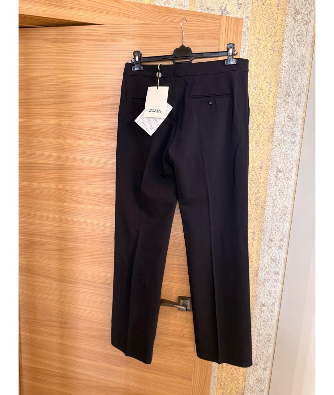 ISABEL MARANT ETOILE Черные вискозные прямые брюки, фото 5