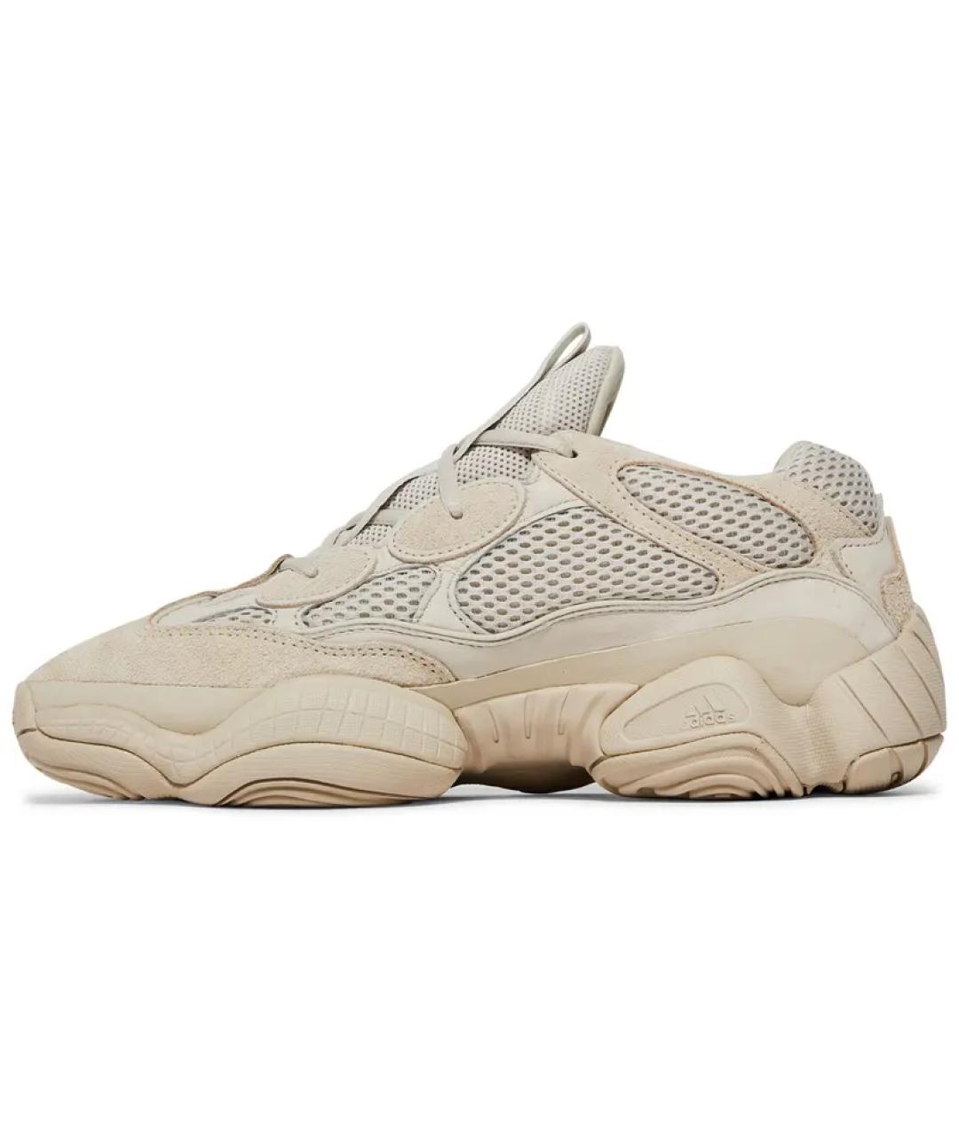 ADIDAS YEEZY Бежевые замшевые кеды, фото 2