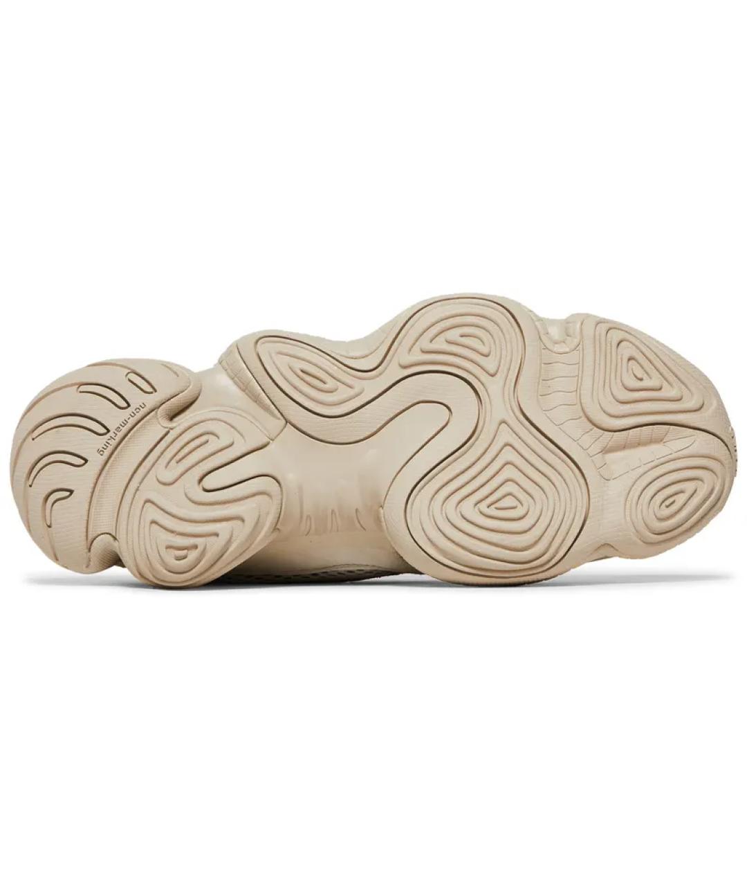 ADIDAS YEEZY Бежевые замшевые кеды, фото 3