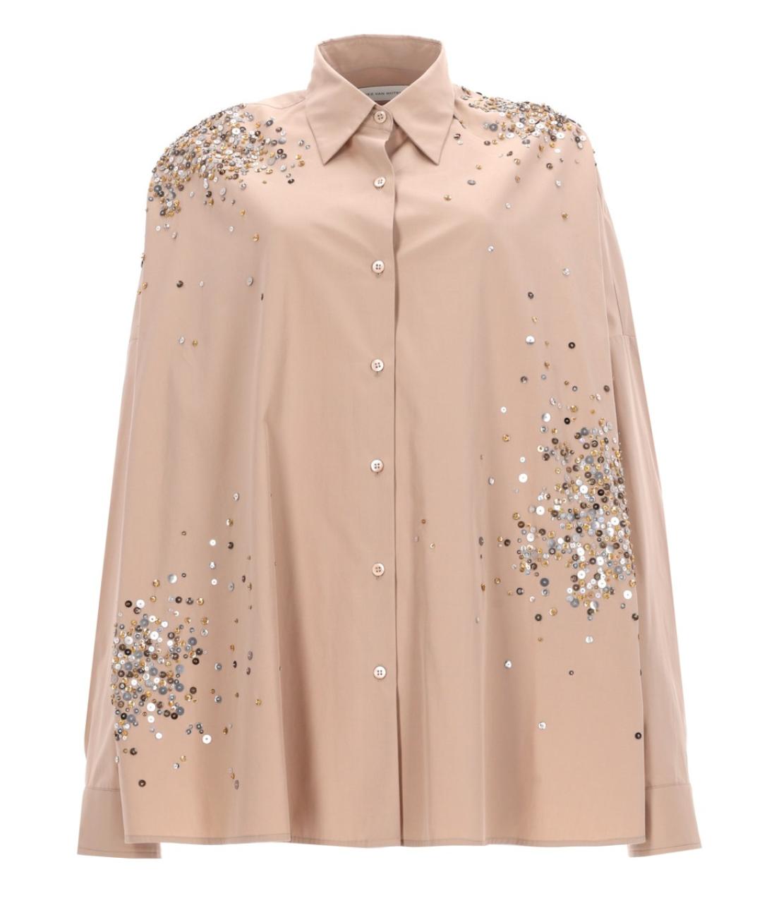 DRIES VAN NOTEN Бежевая хлопковая рубашка, фото 1