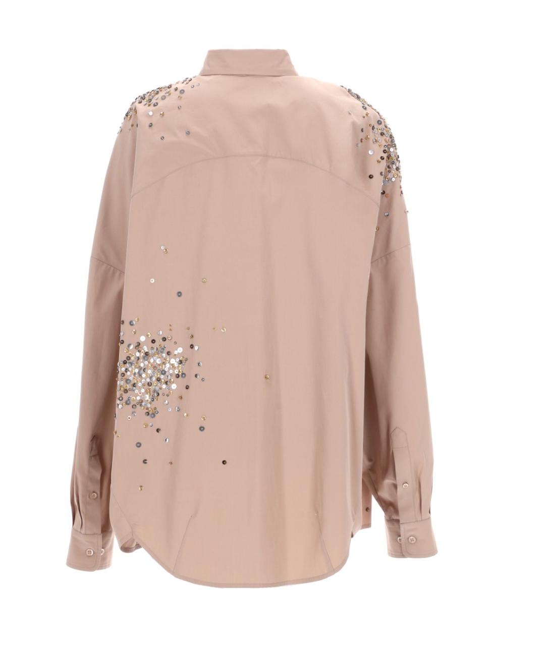 DRIES VAN NOTEN Бежевая хлопковая рубашка, фото 2