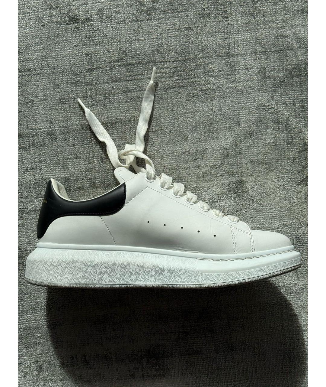 ALEXANDER MCQUEEN Белые кожаные низкие кроссовки / кеды, фото 5