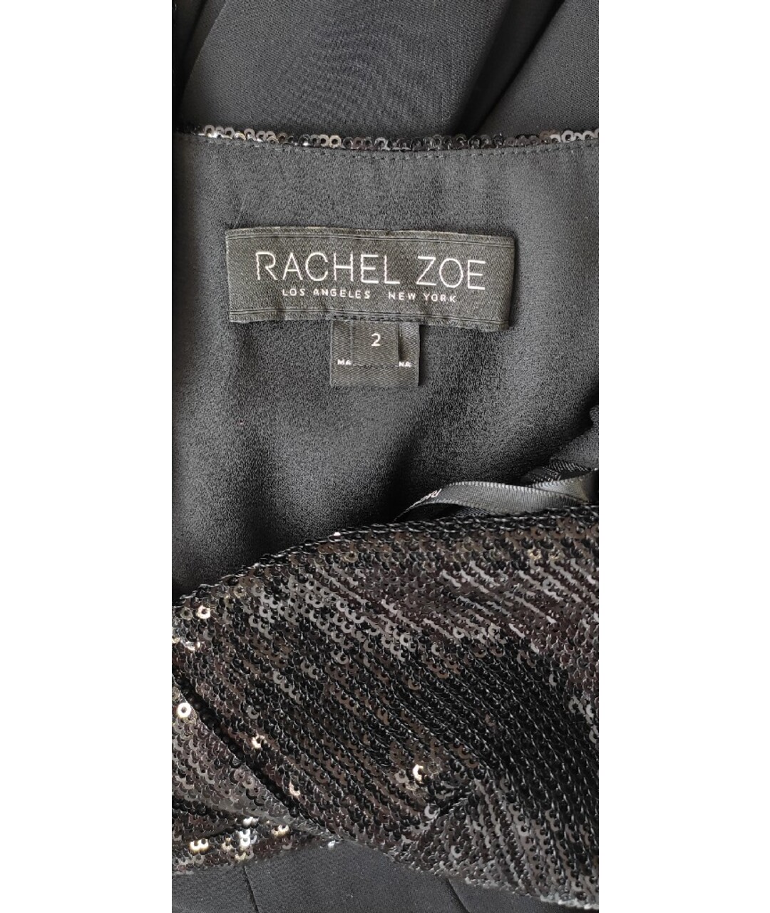 RACHEL ZOE Черное платье, фото 4