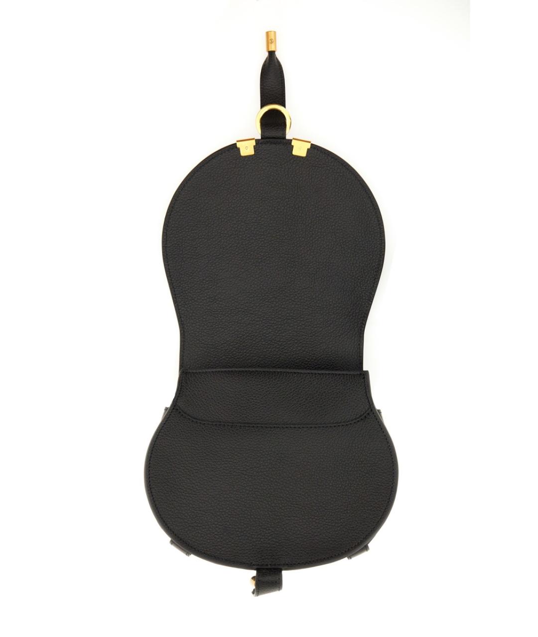 CHLOE Черная кожаная сумка через плечо, фото 4