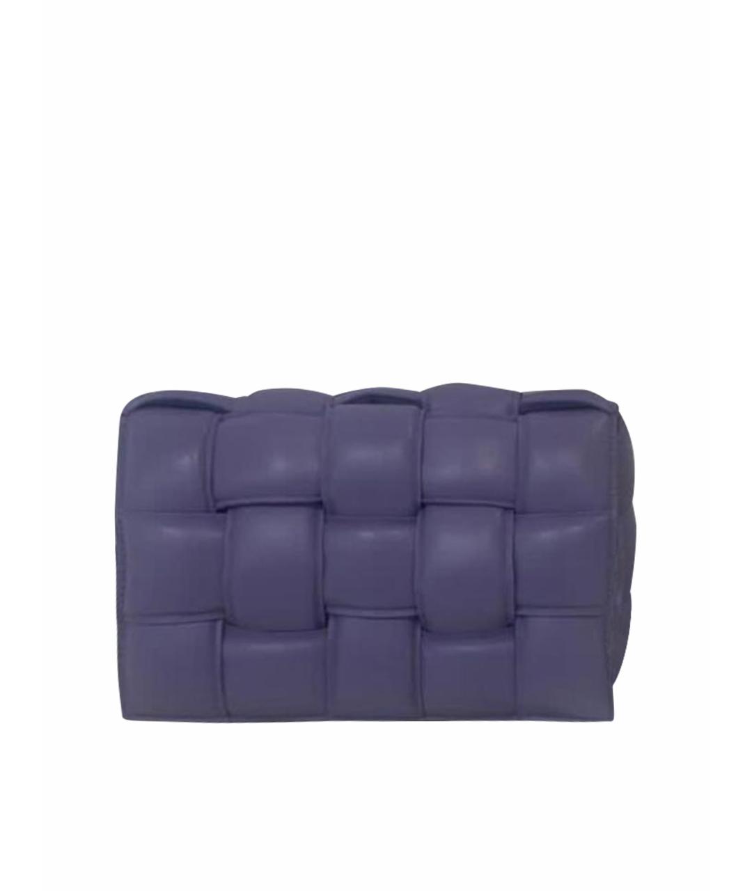 BOTTEGA VENETA Фиолетовая кожаная сумка через плечо, фото 1