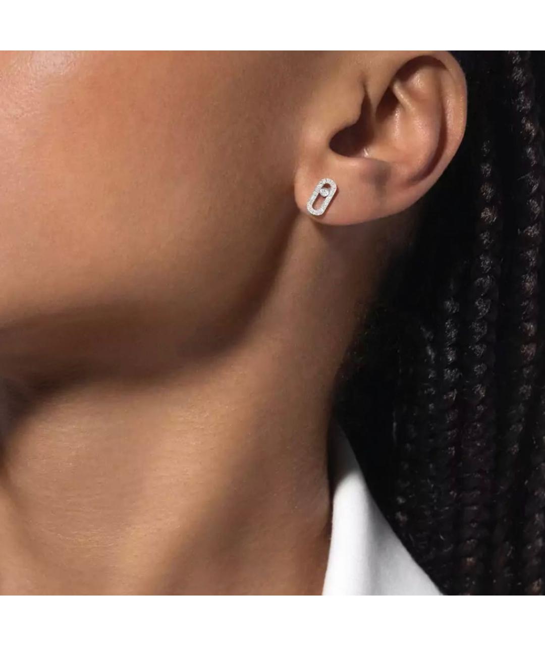 MESSIKA Серебряные серьги из белого золота, фото 3