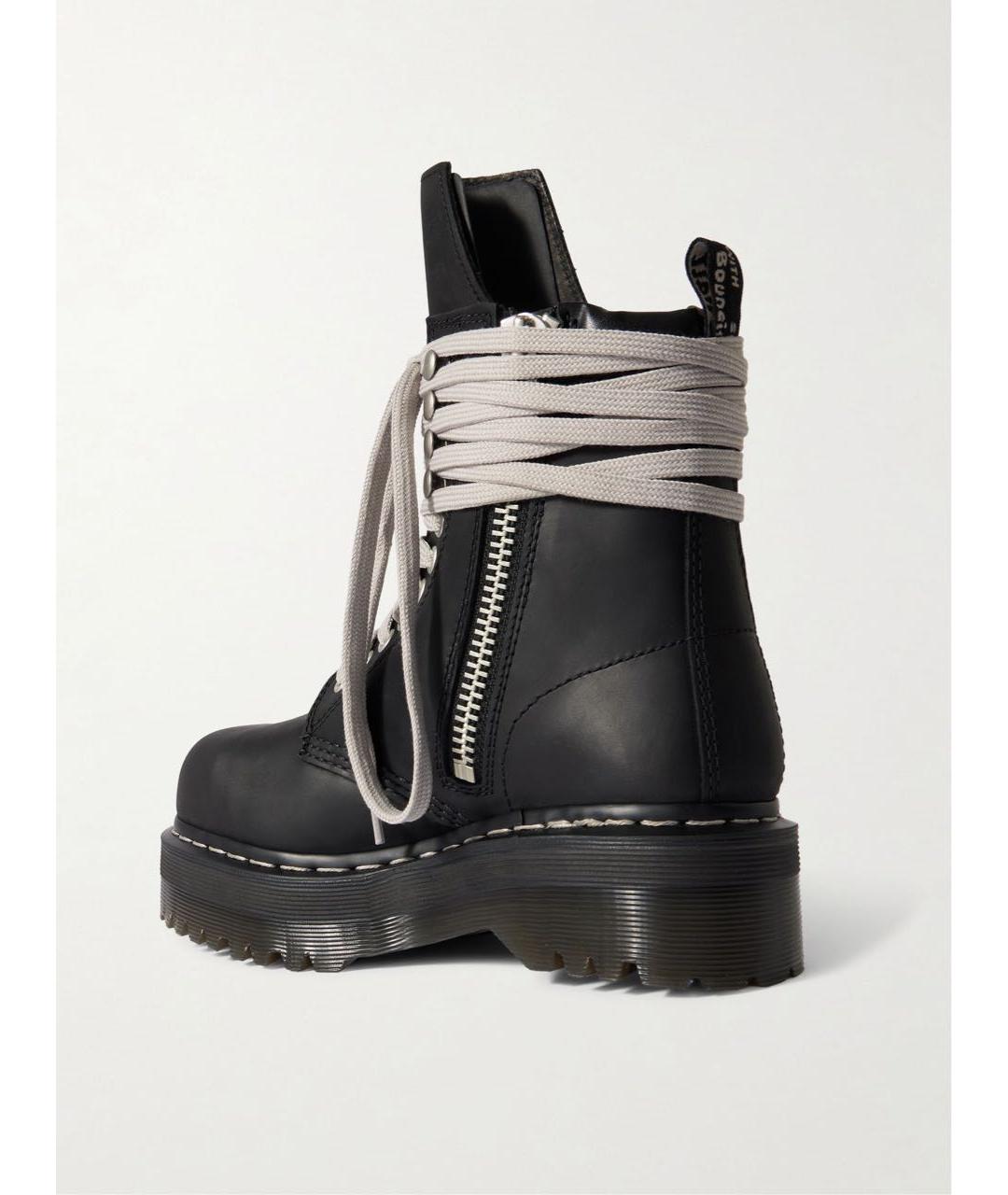 RICK OWENS Черные высокие ботинки, фото 2