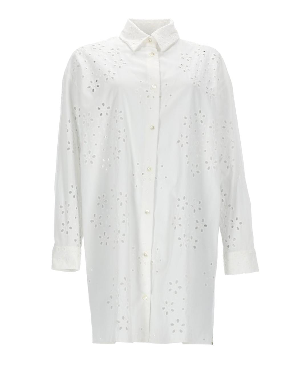 HERNO Белая хлопковая рубашка, фото 1