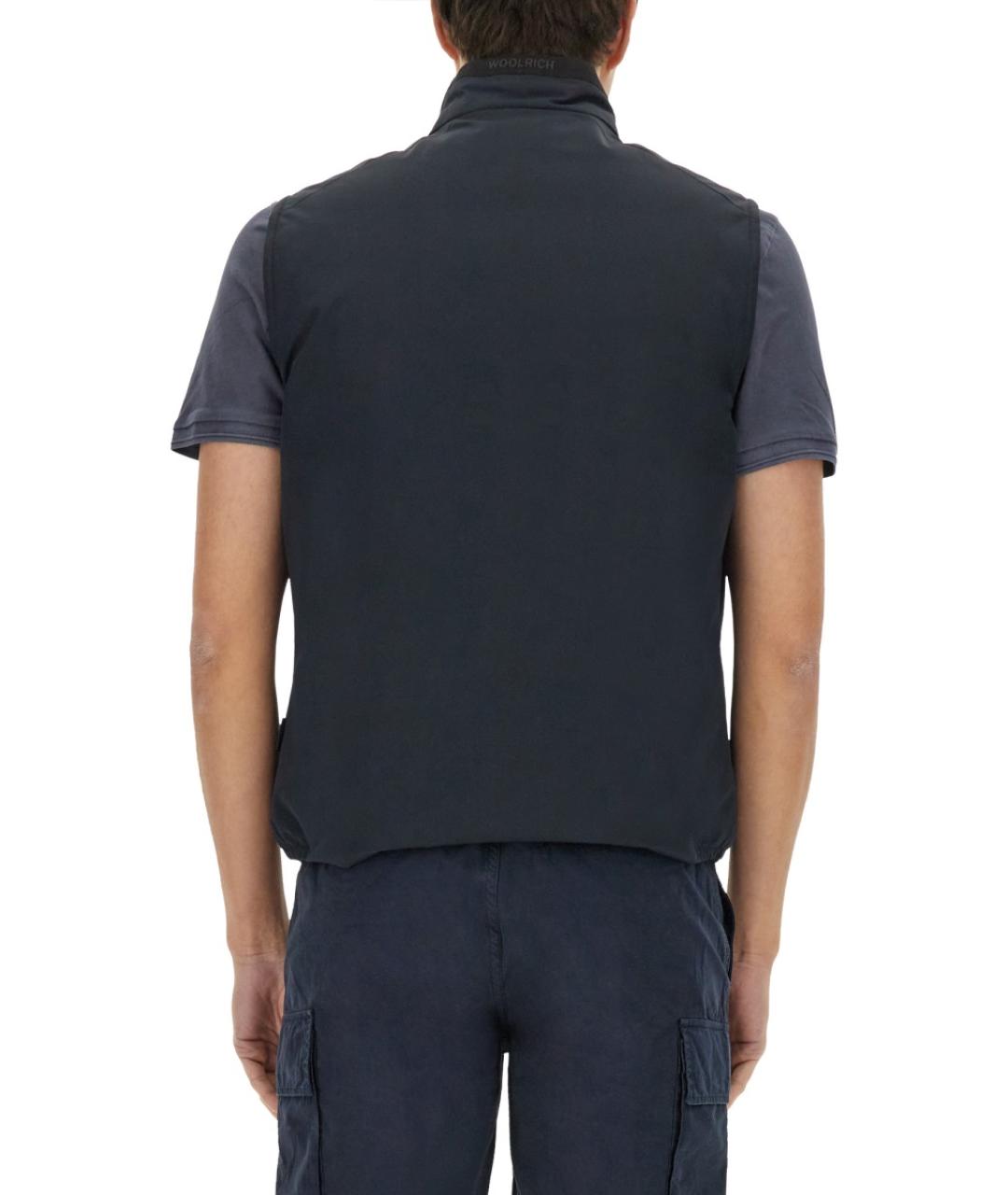 WOOLRICH Темно-синий полиэстеровый жилет, фото 3