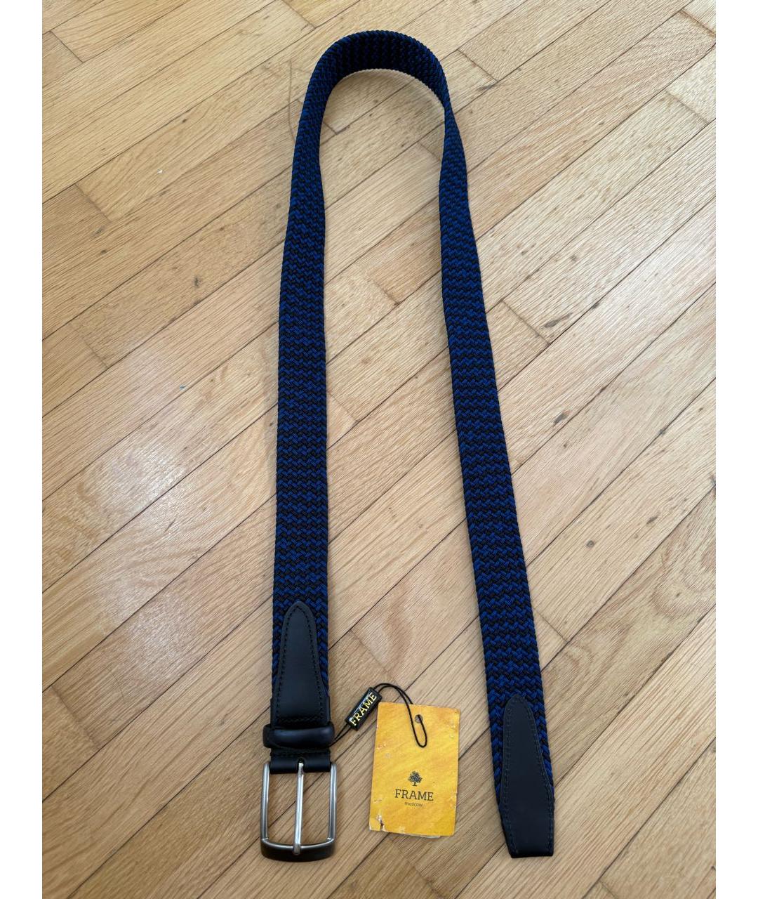 FRAME Синий пелетеный ремень, фото 6