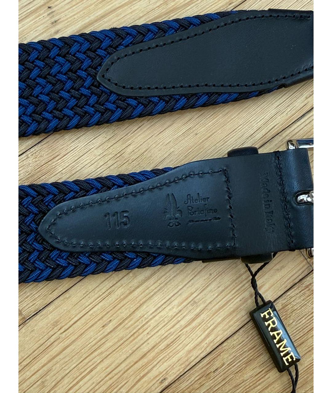FRAME Синий пелетеный ремень, фото 4