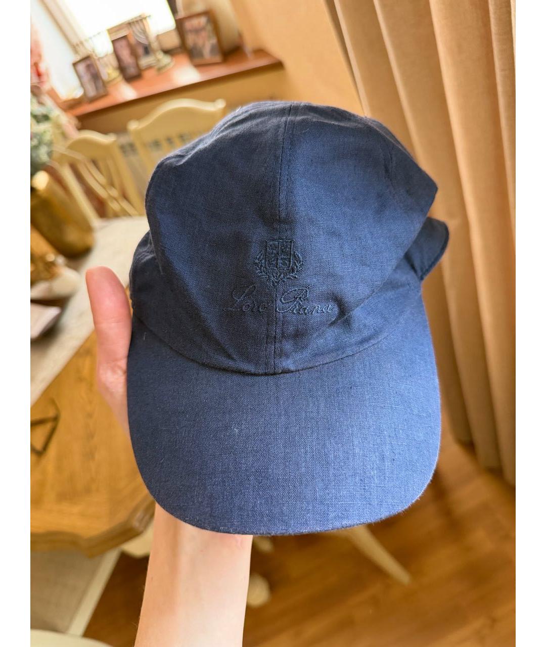 LORO PIANA Синяя хлопковая кепка/бейсболка, фото 7