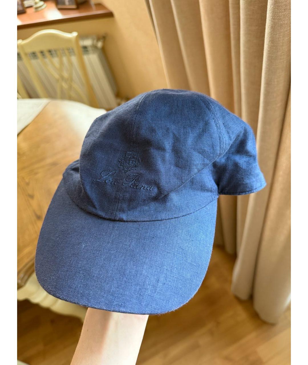 LORO PIANA Синяя хлопковая кепка/бейсболка, фото 6