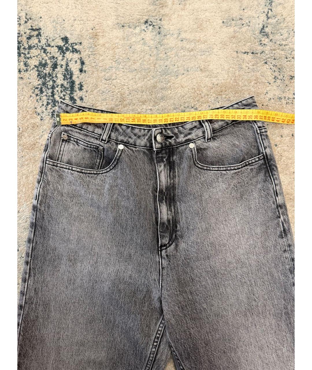 SANDRO Серые хлопковые прямые джинсы, фото 5