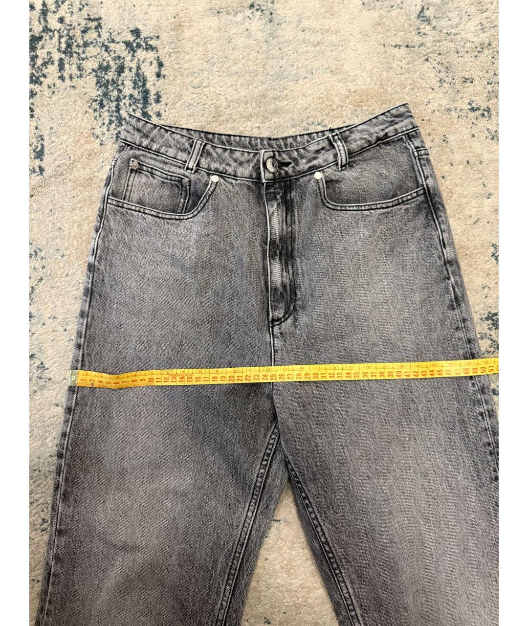SANDRO Серые хлопковые прямые джинсы, фото 6