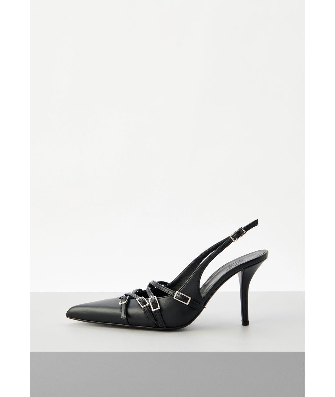 GIABORGHINI Черные кожаные туфли, фото 2