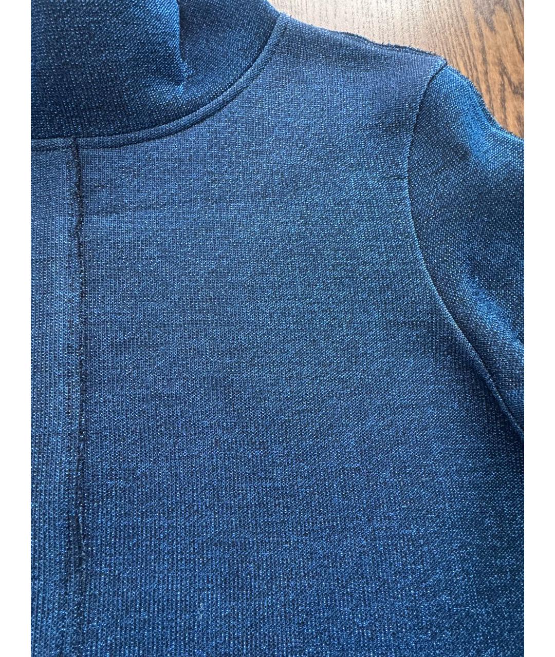GOLDEN GOOSE DELUXE BRAND Синяя полиуретановая водолазка, фото 5