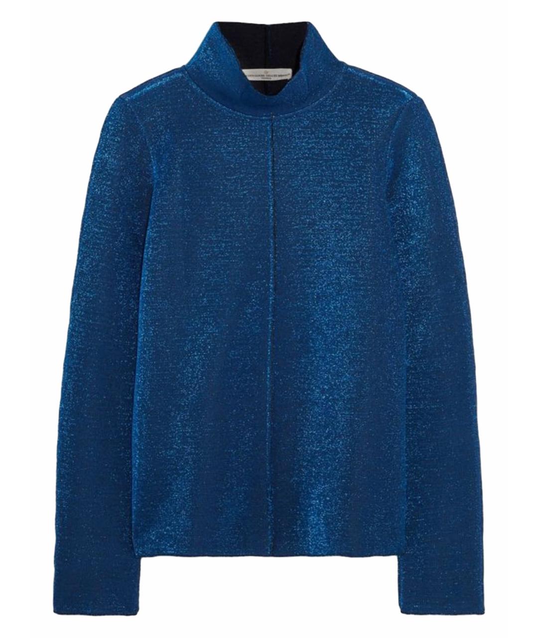 GOLDEN GOOSE DELUXE BRAND Синяя полиуретановая водолазка, фото 1