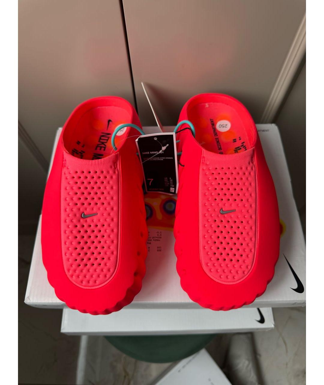 NIKE Красные мюли, фото 2