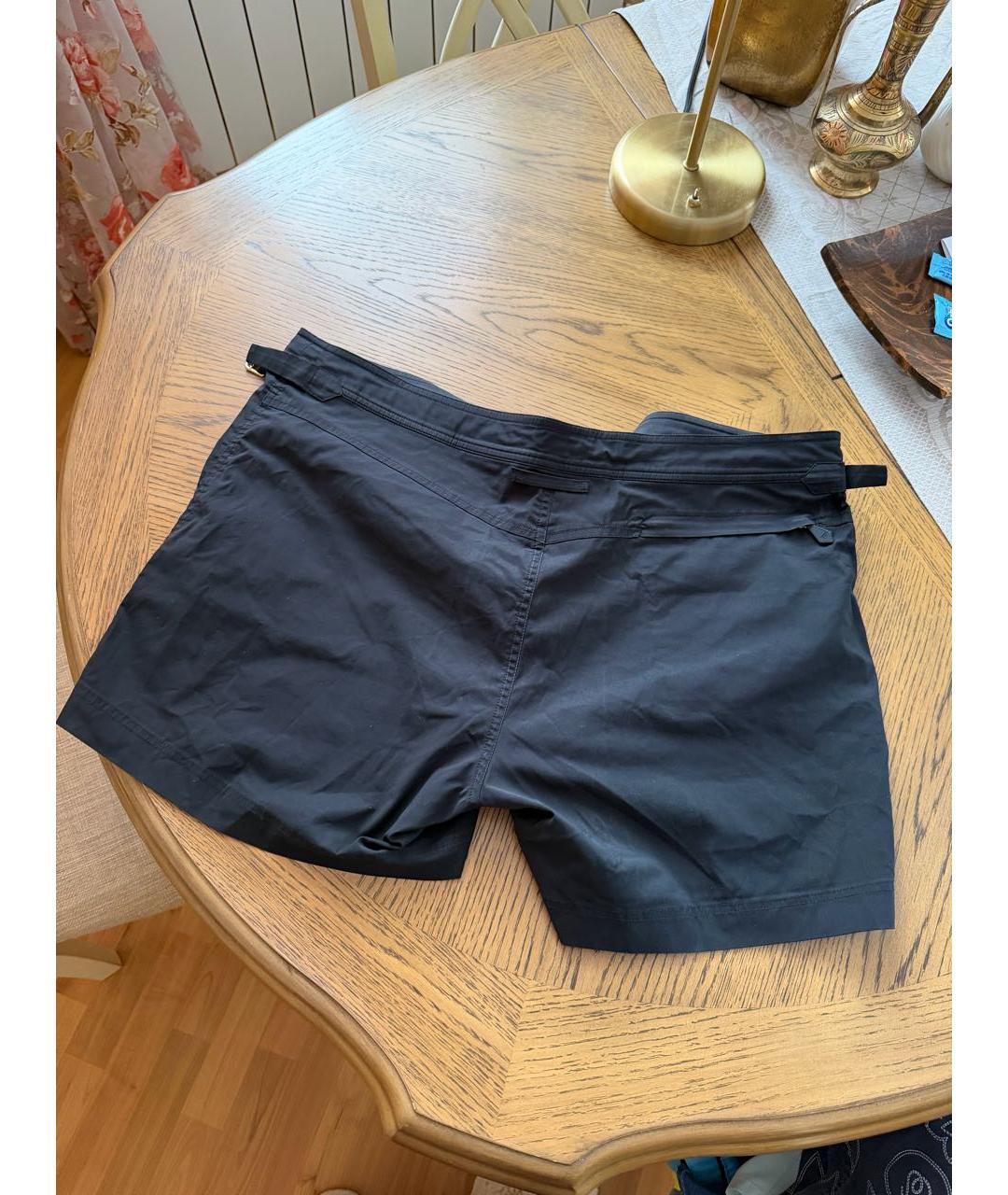 TOM FORD Черные синтетические шорты, фото 4