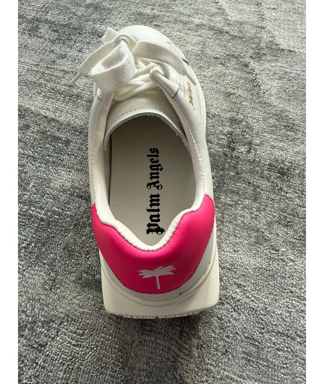 PALM ANGELS Белые кожаные кеды, фото 6