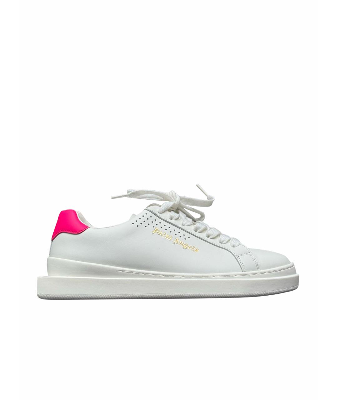 PALM ANGELS Белые кожаные кеды, фото 1