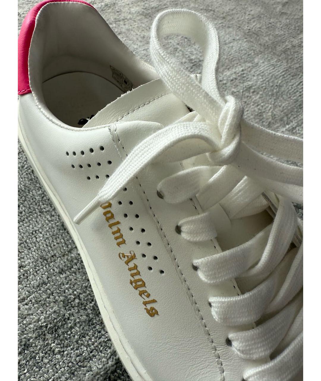 PALM ANGELS Белые кожаные кеды, фото 5