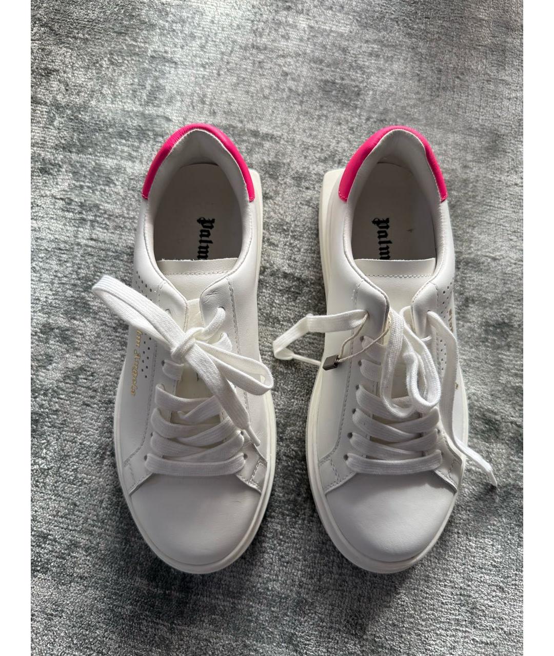 PALM ANGELS Белые кожаные кеды, фото 3