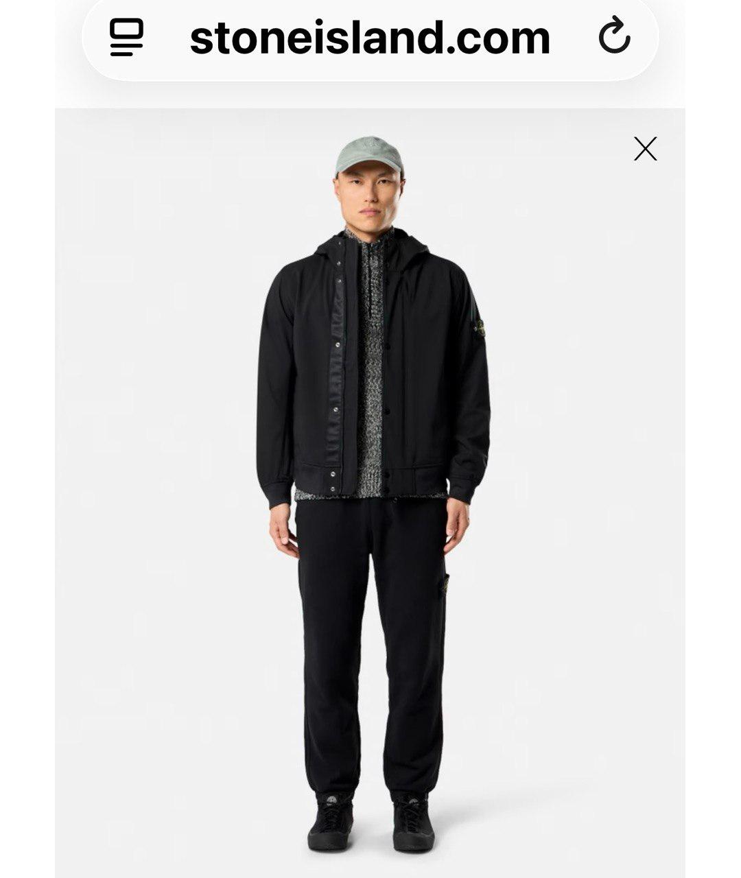 STONE ISLAND Черная куртка, фото 5