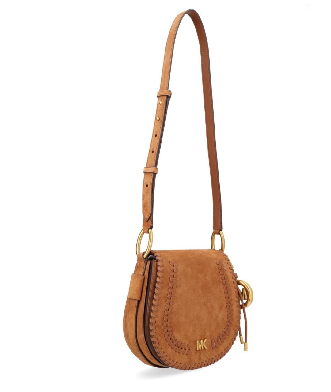 MICHAEL KORS Коричневая кожаная сумка через плечо, фото 2
