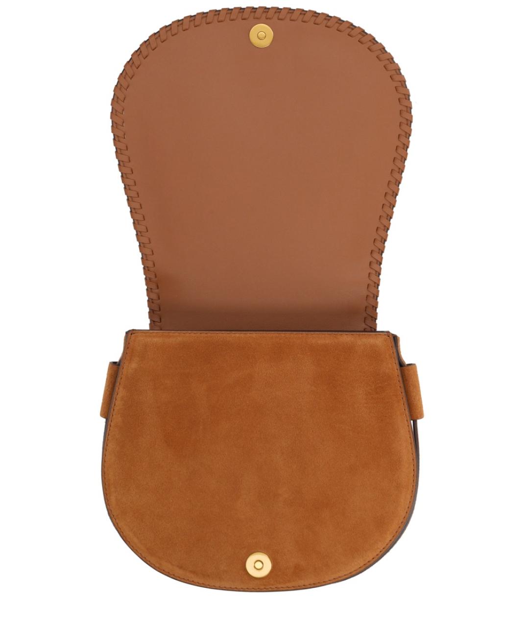 MICHAEL KORS Коричневая кожаная сумка через плечо, фото 3