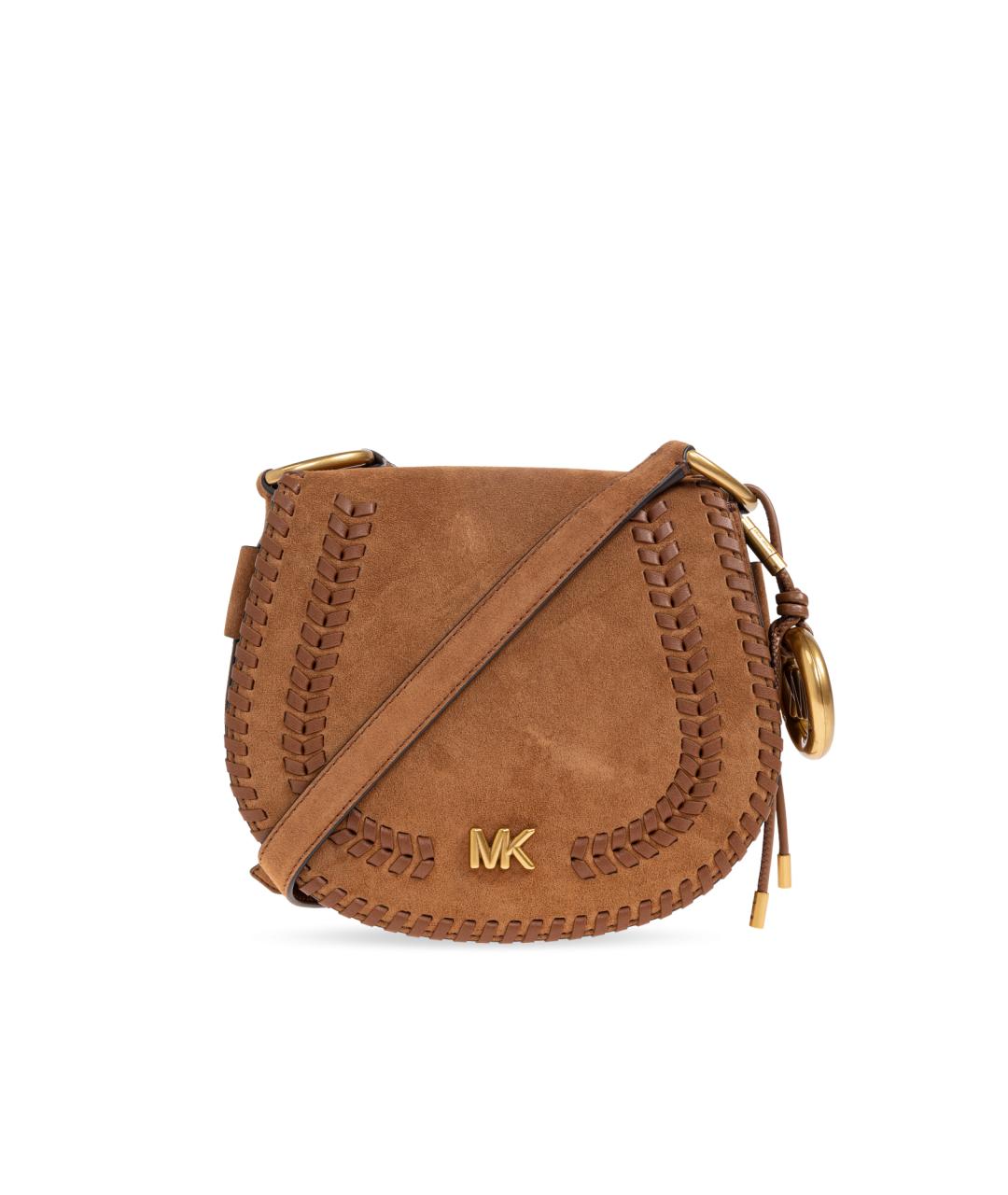 MICHAEL KORS Коричневая кожаная сумка через плечо, фото 1