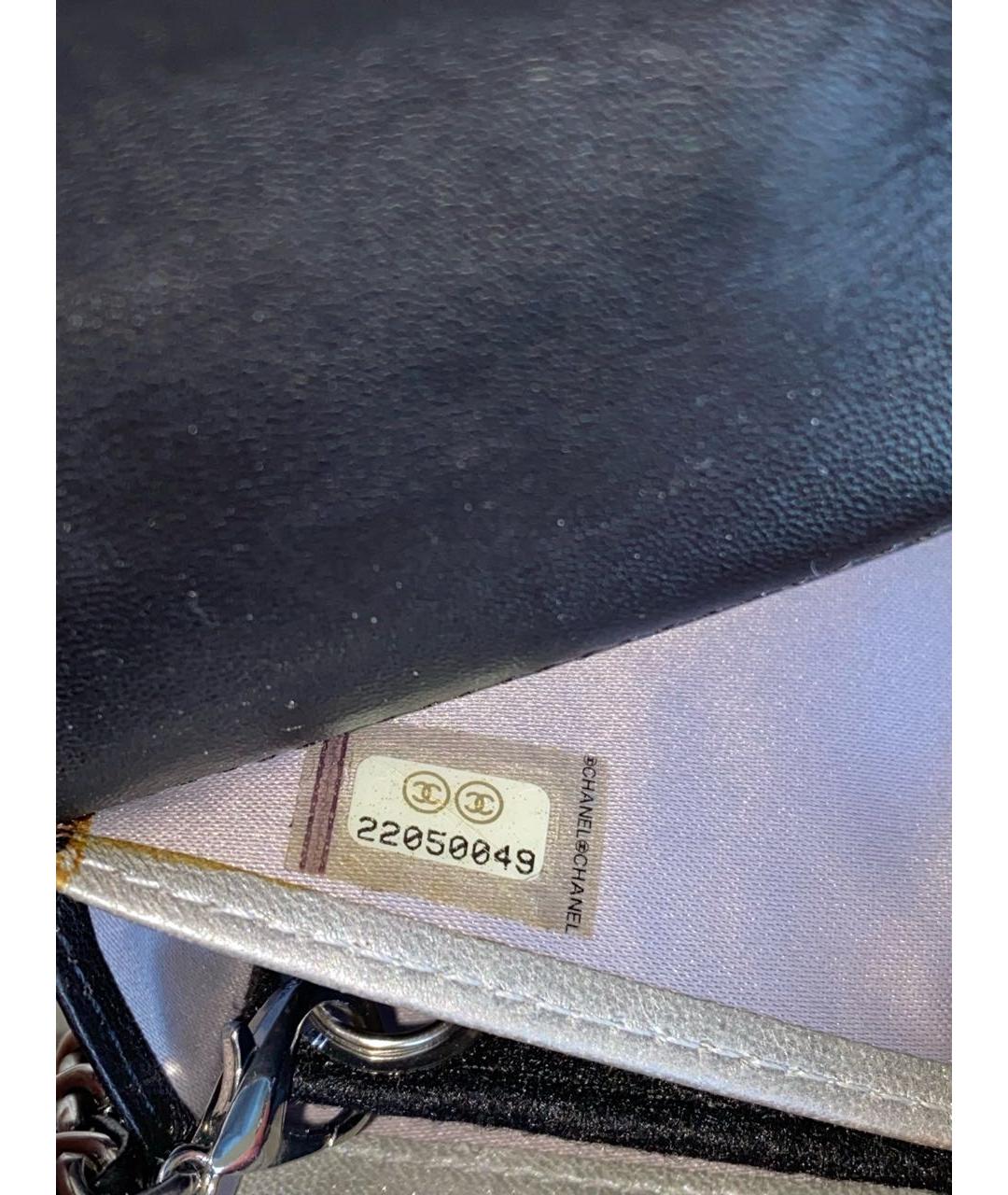 CHANEL Черный кожаный кошелек, фото 6