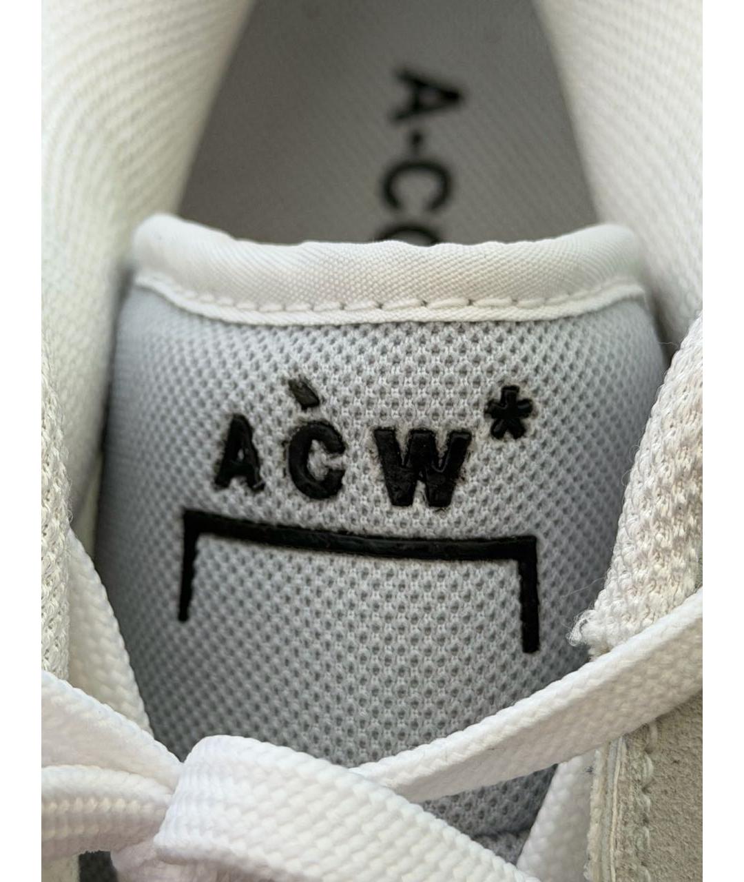 NIKE Белые кожаные низкие кроссовки / кеды, фото 7