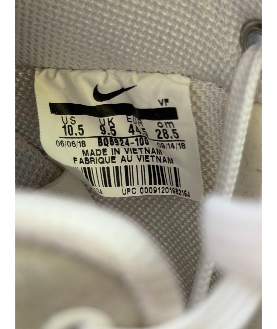 NIKE Белые кожаные низкие кроссовки / кеды, фото 8