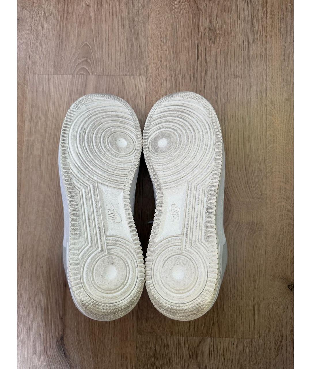 NIKE Белые кожаные низкие кроссовки / кеды, фото 6