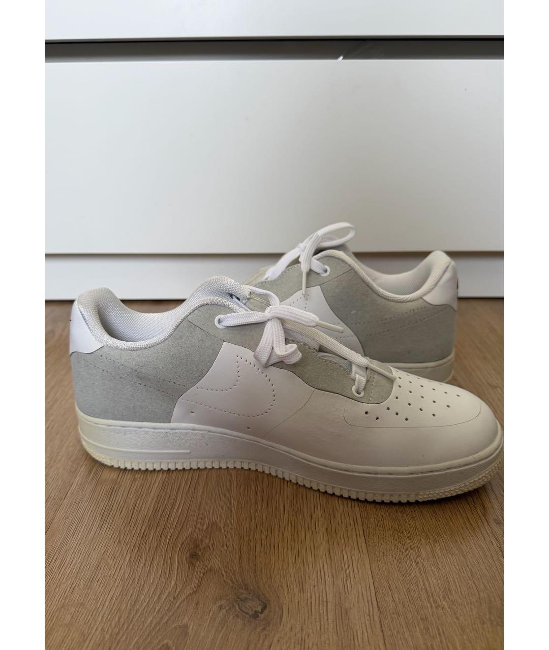 NIKE Белые кожаные низкие кроссовки / кеды, фото 3