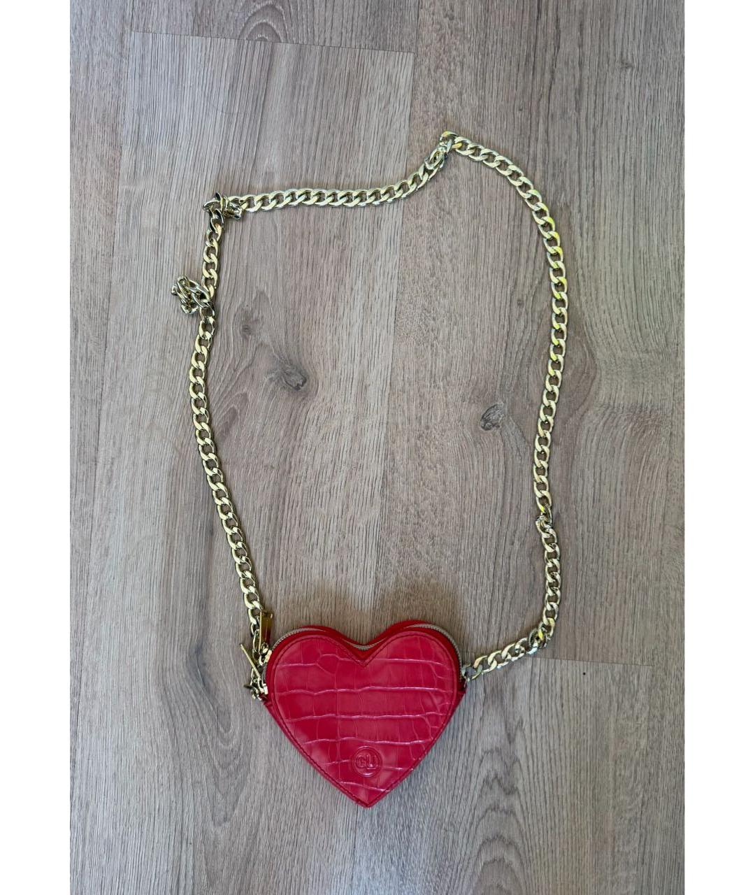 UNDERCOVER Красная кожаная сумка через плечо, фото 7