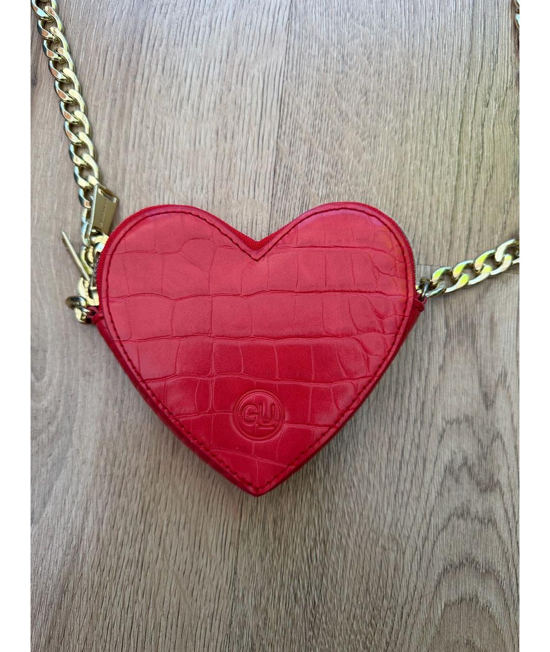 UNDERCOVER Красная кожаная сумка через плечо, фото 2