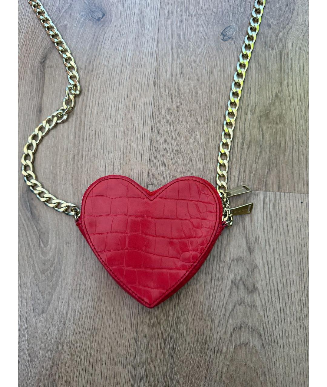 UNDERCOVER Красная кожаная сумка через плечо, фото 3