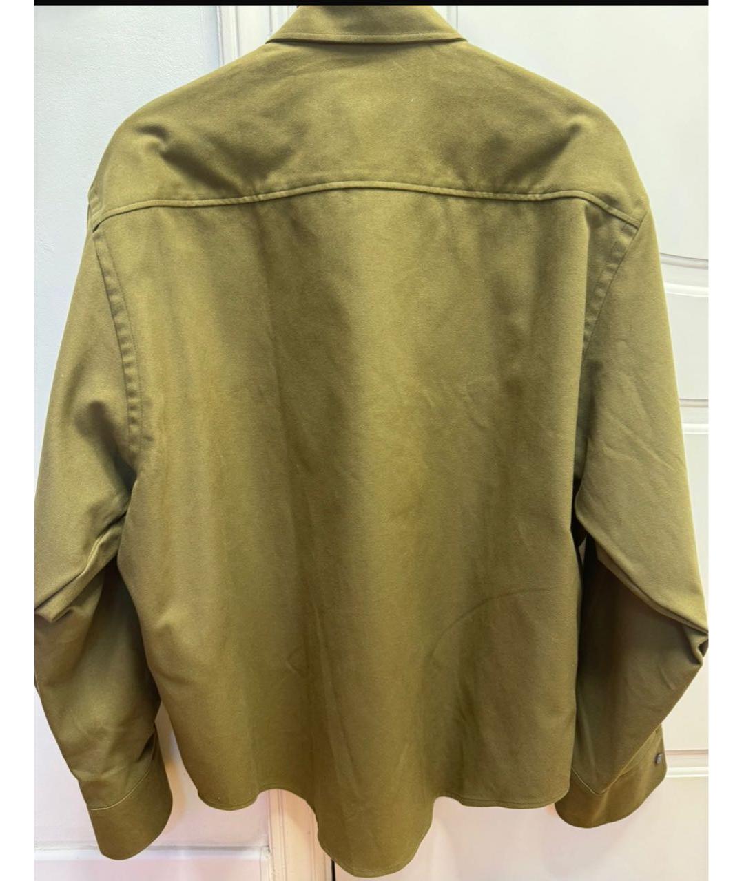 Ami Paris Хаки хлопковая рубашка, фото 2